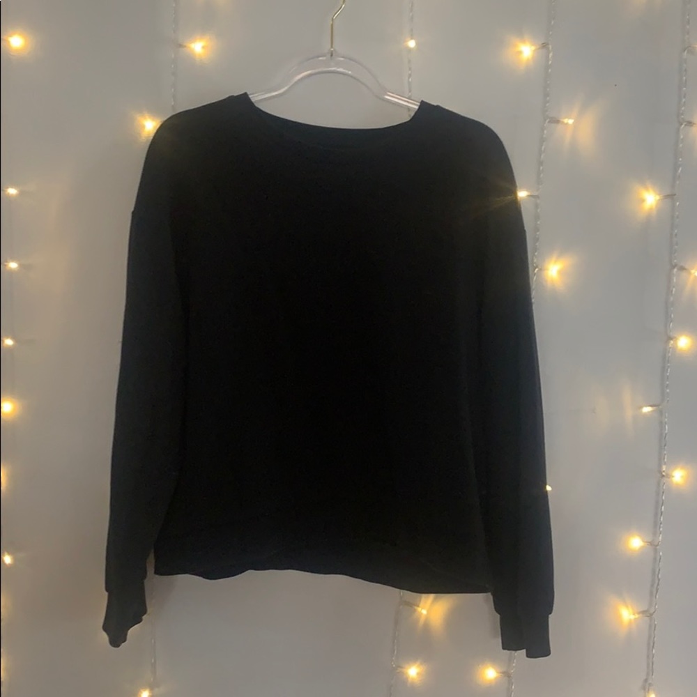 Black crew neck